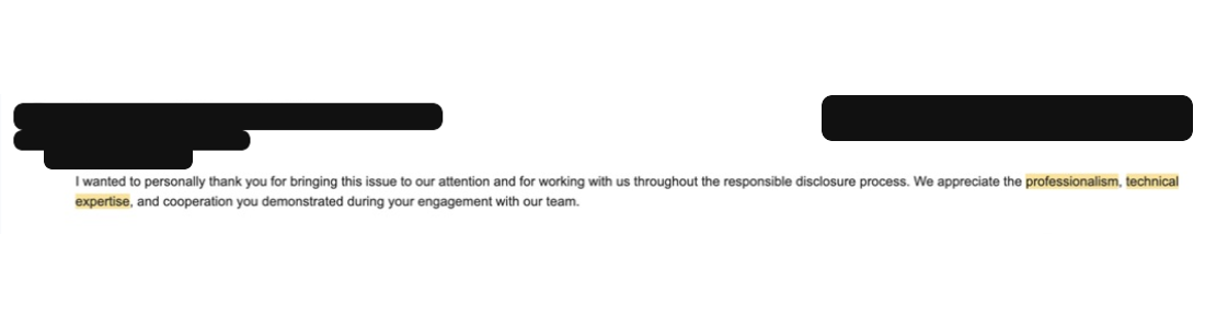 Reply from a Deputy CISO at a global asset manager