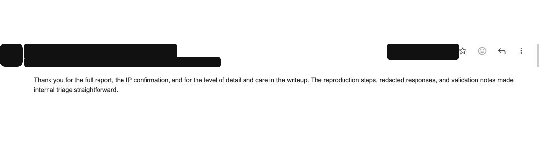 Reply from a Chief Information Security & Compliance Officer